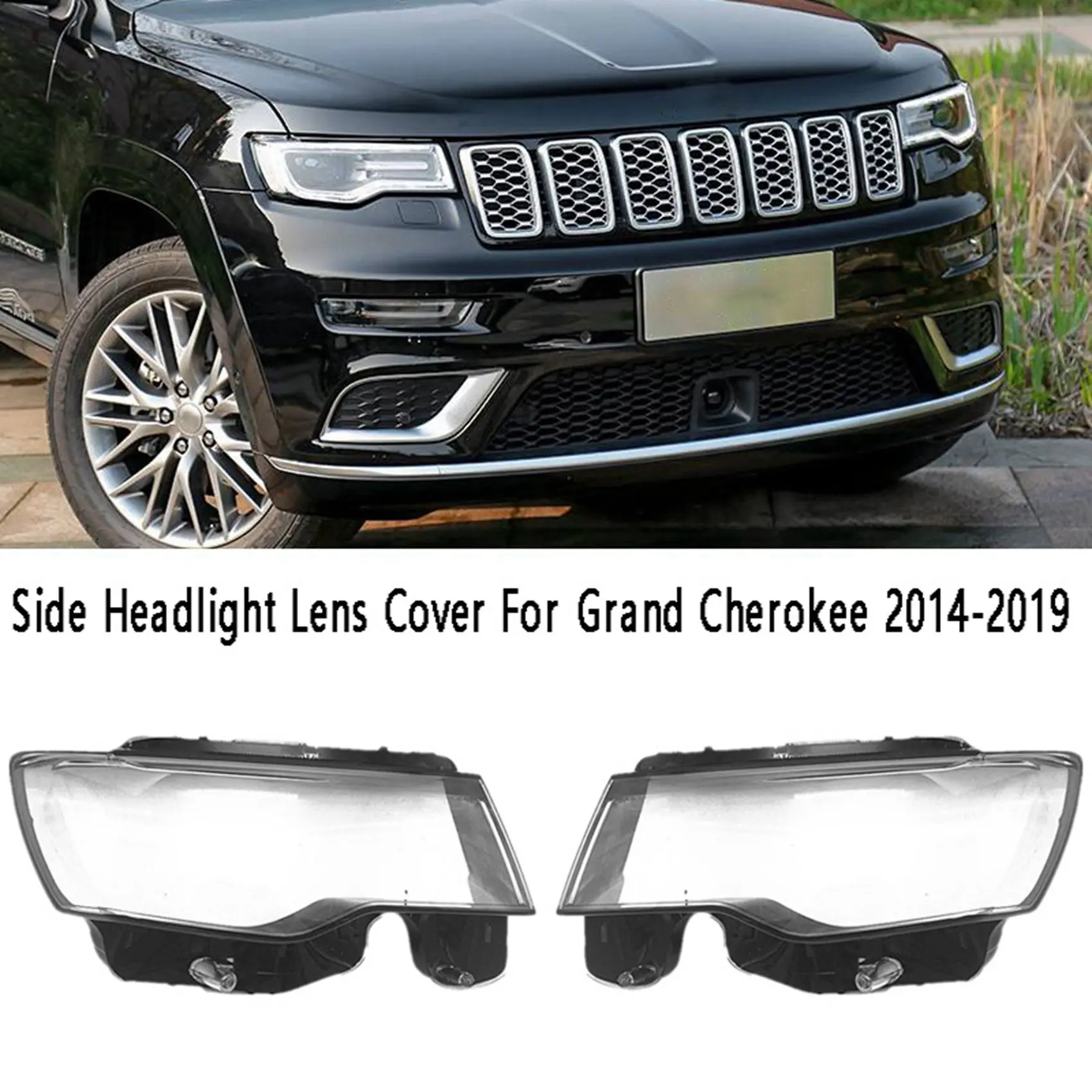 Крышка объектива правой боковой фары автомобиля, прозрачный корпус лампы головного света для Jeep Grand Cherokee