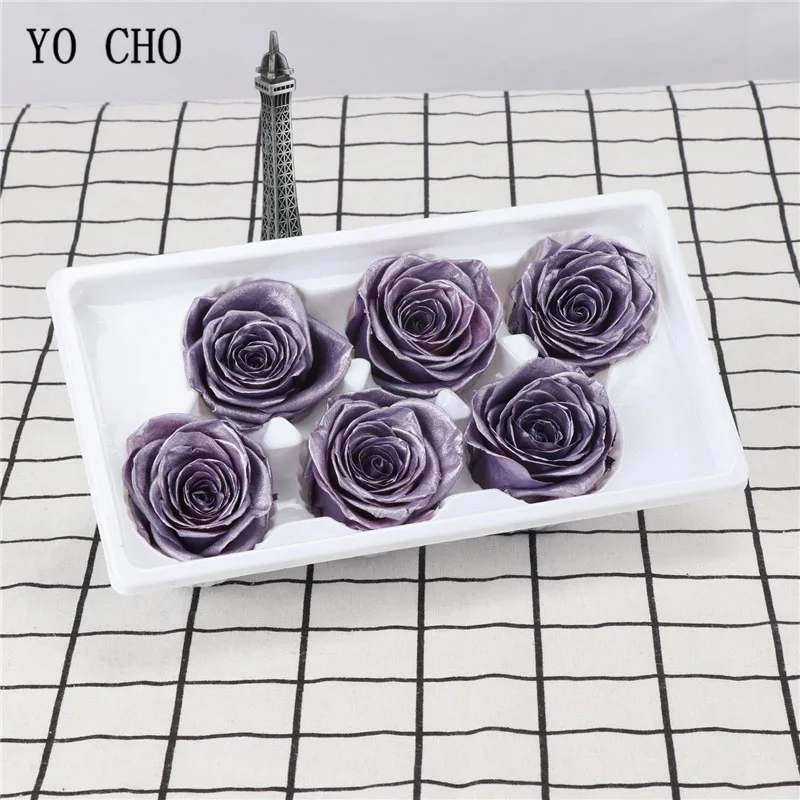 YO CHO Самые популярные Высококачественные подарочные коробки с консервированными цветами, Бессмертная роза на Рождество, День Святого Валентина