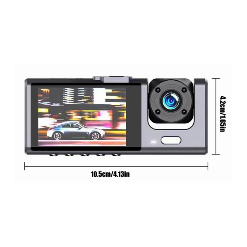 Видеорегистратор 1080P DVR Видеорегистратор для вождения автомобиля ЖК-экран 150 ° Широкоугольный Парковочный монитор Камера Записи