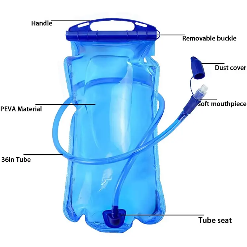 SD16 Мягкий Резервуар Для Гидратации Водяного Пузыря Сумка Для Хранения Воды Без BPA - 2Л 3Л Рюкзак Для Гидратации Бегового Жилета