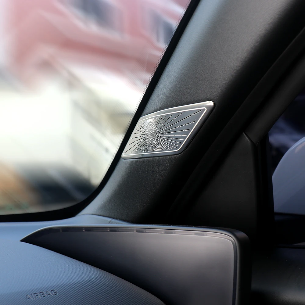 Для Hyundai Ionip 6 Внутренняя передняя стойка Аудио динамик Рожок Сетка накладка наклейка Авто молдинги 2шт
