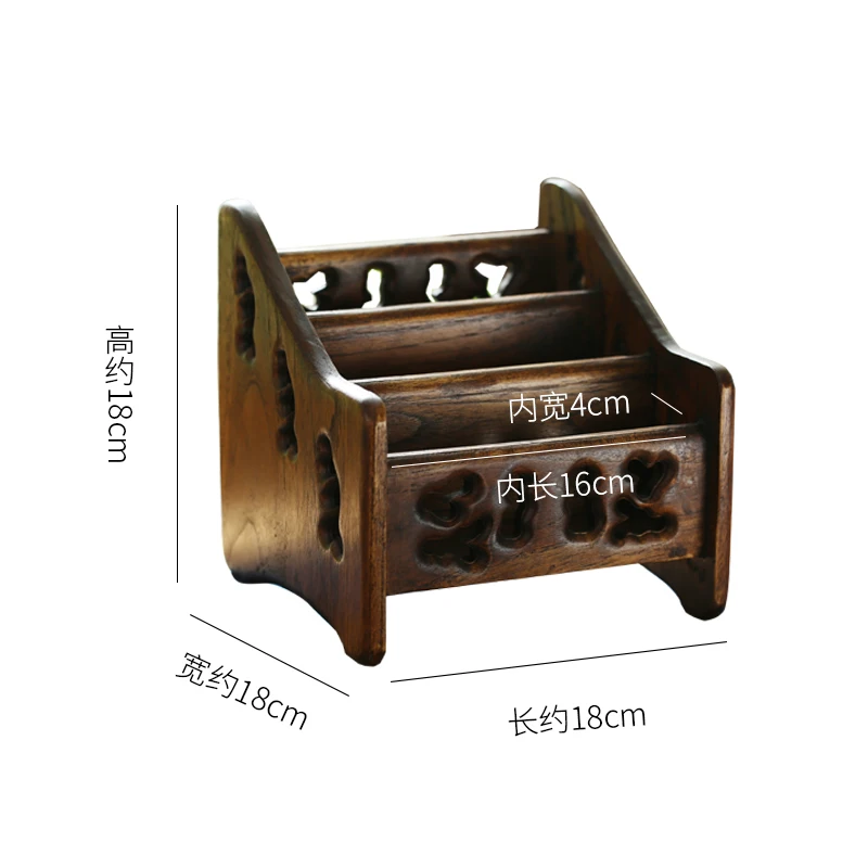 Ящик для хранения с дистанционным управлением, деревянный, в стиле ретро, для гостиной, Многофункциональный Настольный органайзер для косметики для мобильного телефона