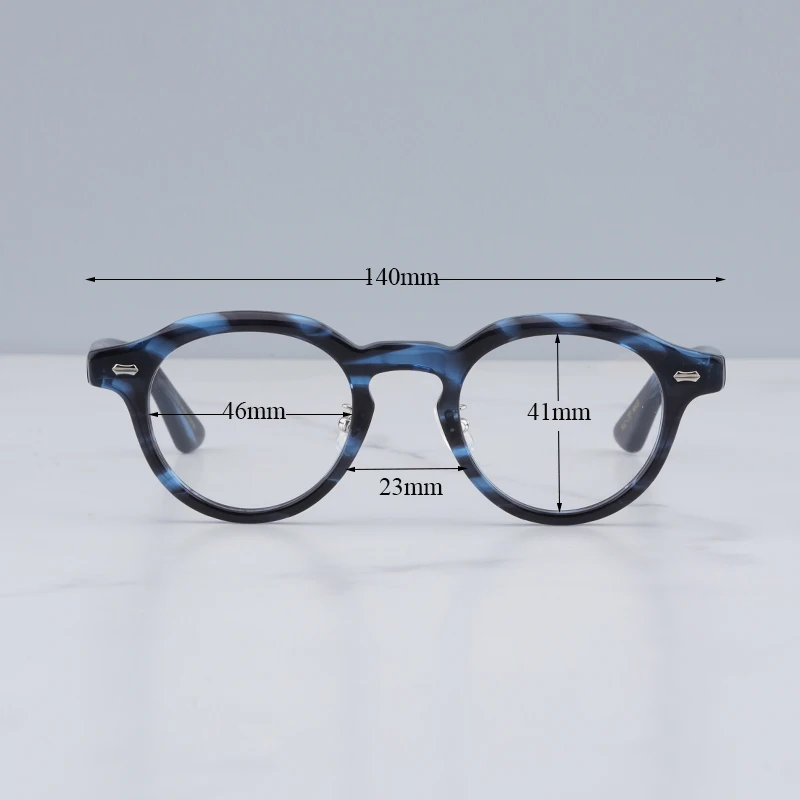 Японская винтажная оправа для очков в овальной форме синей черепахи Kaneko для мужчин и женщин KC77, Ацетатные очки для близорукости ручной работы, рецепт