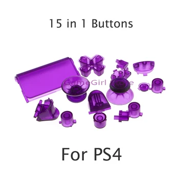 1 комплект пластиковых кнопок 15 в 1 для PlayStation PS4 Запасные части контроллера jds001 010