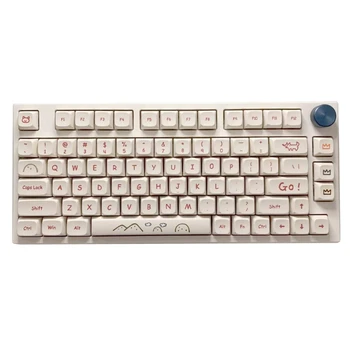 131 Клавиша с Рисунком Граффити из PBT DYE-SUB Keycap XDA Profile Милые Колпачки для Механической Игровой Клавиатуры Cherry Mx Switch
