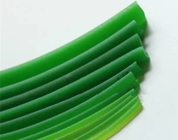 2-метровый полиуретановый пояс, круглый пояс из искусственной кожи с плавящимся шнуром зеленого цвета