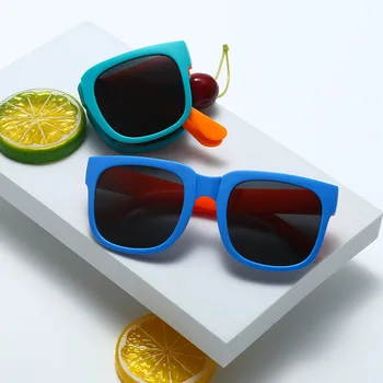 2023 Новые складные многоцветные детские солнцезащитные очки 3008