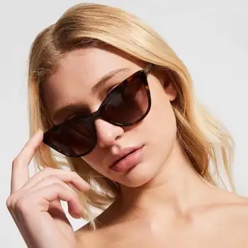 2023 Роскошный бренд PR01VS Высококачественная Металлическая оправа Кошачий глаз Женские Модные солнцезащитные очки для женщин с защитой от ультрафиолета на открытом воздухе