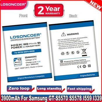 3900 мАч LOSONCOER EB494353VU Аккумулятор Для Samsung Galaxy Mini S5750 S5570 s5250 S7230/E S5330 C6712 S5578 I559 I339 S5750 аккумулятор