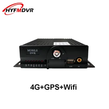 4G HD SD-карта MDVR AHD 4-канальный 4G GPS WIFI мобильный видеорегистратор для мониторинга грузовиков