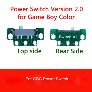 5 Шт выключатель питания версии V2.0 Для Gameboy Color GBC Для Gameboy Pocket GBP улучшенная версия переключателя кнопки питания ремонт игровой консоли