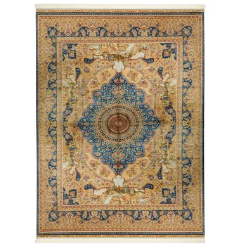 9x12 футов самый продаваемый традиционный племенной персидский дизайн, 100% шелковый ковер ручной работы.