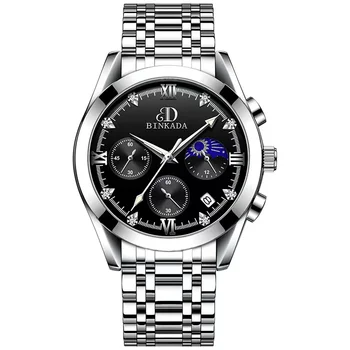 Binkada 2023 новые мужские часы немеханические знаменитые кварцевые мужские часы студенческие наручные часы прямые продажи