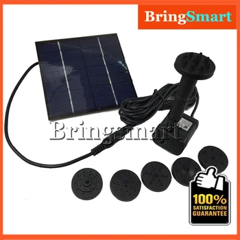 Bringsmart SR-1020-Солнечный фонтанный насос мощностью 1,2 Вт, 7 В постоянного тока, бесщеточный водяной насос, погружной насос для пруда с солнечной панелью