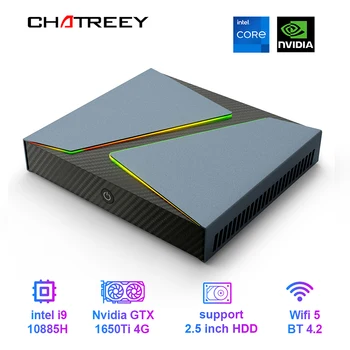 Chatreey G1 G1P мини-пк Intel core i7 i9 с графикой Nvidia GTX 1650TI 4G RTX 2060 6G DDR6 VARM Игровой Настольный компьютер