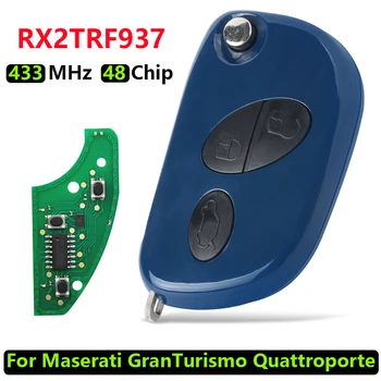 CN089004 Для Maserati Grantismo Quattroporte 2005-2011 Откидной дистанционный ключ FCCID RX2TRF937 (ВТОРИЧНЫЙ РЫНОК) 433 МГц 48Chip