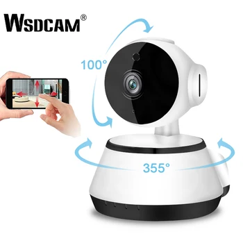 IP-камера Wsdcam 720P Беспроводные IP-камеры домашней безопасности Камера наблюдения Wifi Камера видеонаблюдения ночного видения Радионяня Мини-камера