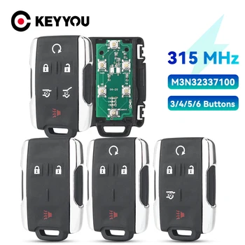 KEYYOU Для Chevrolet Silverado Colorado 2014-2018 GMC Yukon M3N32337100 3/4/5/6BTN 315 МГц Дистанционный Автомобильный Ключ