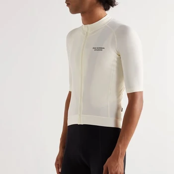 Pas Normal Studios, PNS, Летняя Белая футболка с коротким рукавом, мягкая дышащая ткань для лазерной резки, Велосипедная командная гонка, Велосипедная майка