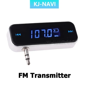 Transmisor FM para iPhone, Samsung, iPad LCD, 3,5mm, música, Audio, Mini transmisor inalámbrico en el coche, transmisor mp3
