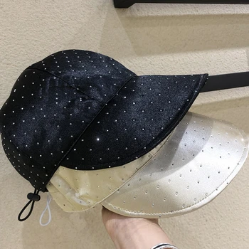 Дизайнерская ниша rhine-diamond fisherman'shat женская летняя мода, солнцезащитная шляпа в иностранном стиле, складной солнцезащитный козырек с большим карнизом