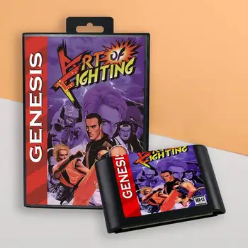 для Art of Fighting США обложка 16-битного ретро игрового картриджа для игровых консолей Sega Genesis Megadrive