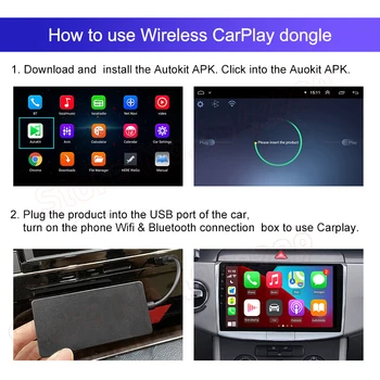 Для BMW Benz Audi Toyota Volkswagen Ford Honda Беспроводной декодер интерфейса CarPlay Android коробка видео адаптер USB-ключа