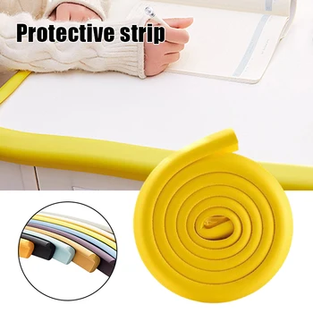 Защитная лента для детских кромок 2 м из пенопласта с дополнительным утолщением, угловой бампер, защитный скотч для заточки мебельных углов и столов