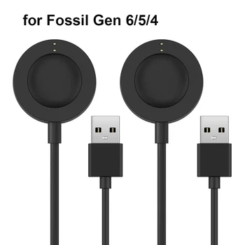 Кабель USB-зарядного устройства для смарт-часов Fossil Gen 6 / Gen 5 /Gen 4 Venture HR Sport, магнитные аксессуары для смарт-часов