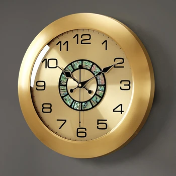 Металлические Креативные Настенные Часы Современная Гостиная Роскошные Настенные Часы В Скандинавском Стиле Стильная Бесшумная Спальня Reloj De Pared Home Decor WK50WC