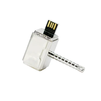 Металлический Молоток USB Флэш-накопитель 256 ГБ Флешка 128 ГБ 64 ГБ 32 ГБ 16 ГБ 8 ГБ 4 ГБ Флеш-накопитель CLE USB Гаджет USB 2.0 Memory Stick U Диск