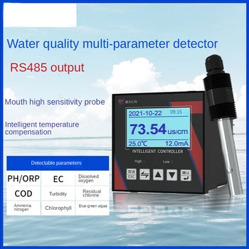 Многопараметрическая система мониторинга PH остаточного хлора аквакультуры детектор мутности аммиачного азота онлайн качество воды