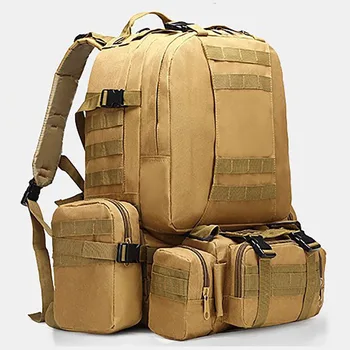 Многофункциональный комбинированный рюкзак, мужская дорожная сумка, Износостойкие уличные рюкзаки из ткани Оксфорд 600D, Походный альпинистский багаж