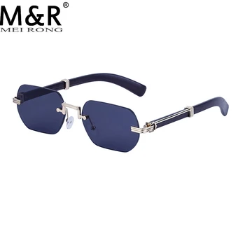 Модные Новые женские квадратные солнцезащитные очки в ретро-градиентной оправе с имитацией древесины Летние мужские очки для вождения