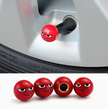 Новые красные таблетки Демона, колпачки колесных клапанов, накладки на шток колесного клапана, накладки на шины для автомобиля/велосипеда/грузовика, пылезащитный чехол