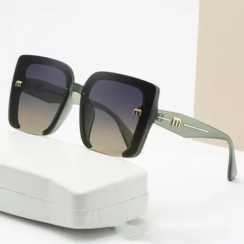 Новые солнцезащитные очки Женские квадратные, фирменный дизайн, роскошные модные солнцезащитные очки в стиле ретро для женщин, классические очки для вождения, очки UV400 Oculos