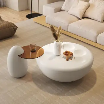 Популярная комбинация чайного столика в кремовом стиле с кошачьей лапой; Тихая современная простая гостиная в стиле; бытовая интернет-знаменитость