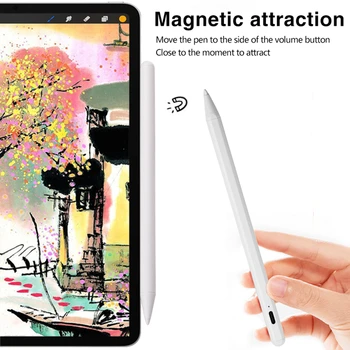 Специально для Apple Pencil 1 2 Активный стилус с отклонением ладони, магнитно-емкостная ручка с сенсорным экраном для планшета iPad Mini Pro iOS