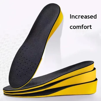 Увеличивающие рост стельки для женской обуви, Дезодорирующие Ортопедические мужские стельки, Дышащие амортизирующие накладки