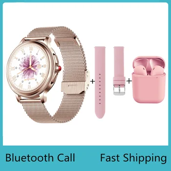 Умные часы Корейская поддержка 2023 Женщин Bluetooth Ответ На вызов Водонепроницаемый IP67 Пользовательский циферблат Женские Умные часы Носимое устройство