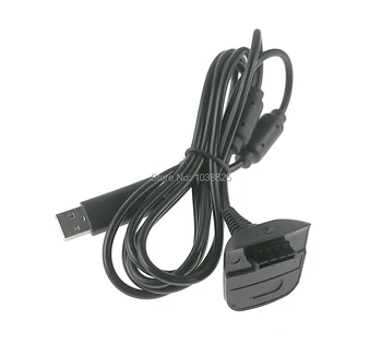 Черно-серое USB-зарядное устройство, кабель для быстрой зарядки, комплект проводов для аккумулятора консоли беспроводного контроллера Xbox 360