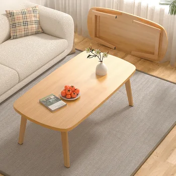Японский чайный столик Угловой диван для маленькой семейной гостиной, деревянный журнальный столик, раскладывающийся рядом с прямоугольным столиком для чтения